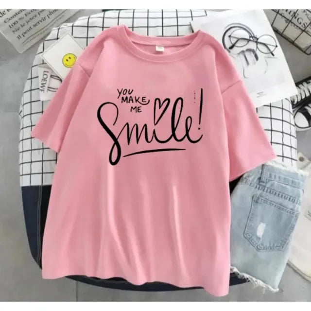 Women's Round Neck Cotton T-Shirt