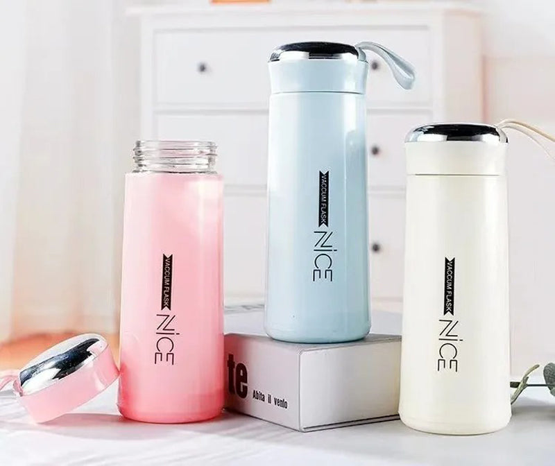Premium NICE 400ml Glass Water Bottle
