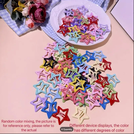 20/40Pcs Colorful Star BB Hair Clips