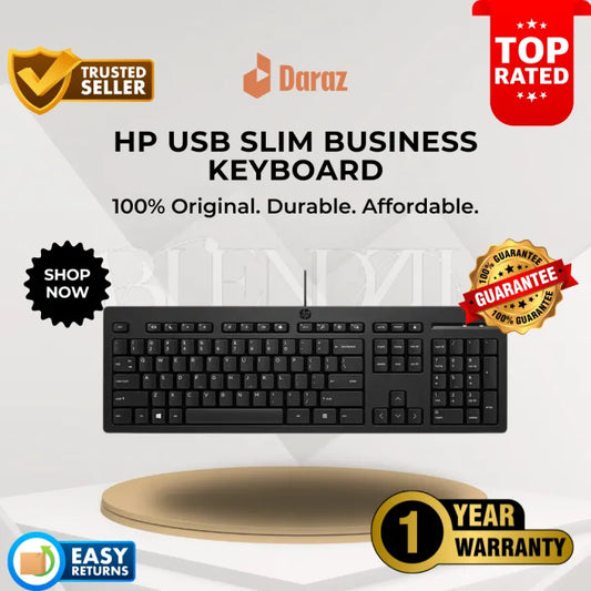 HP KBAR211 USB Slim Business Keyboard