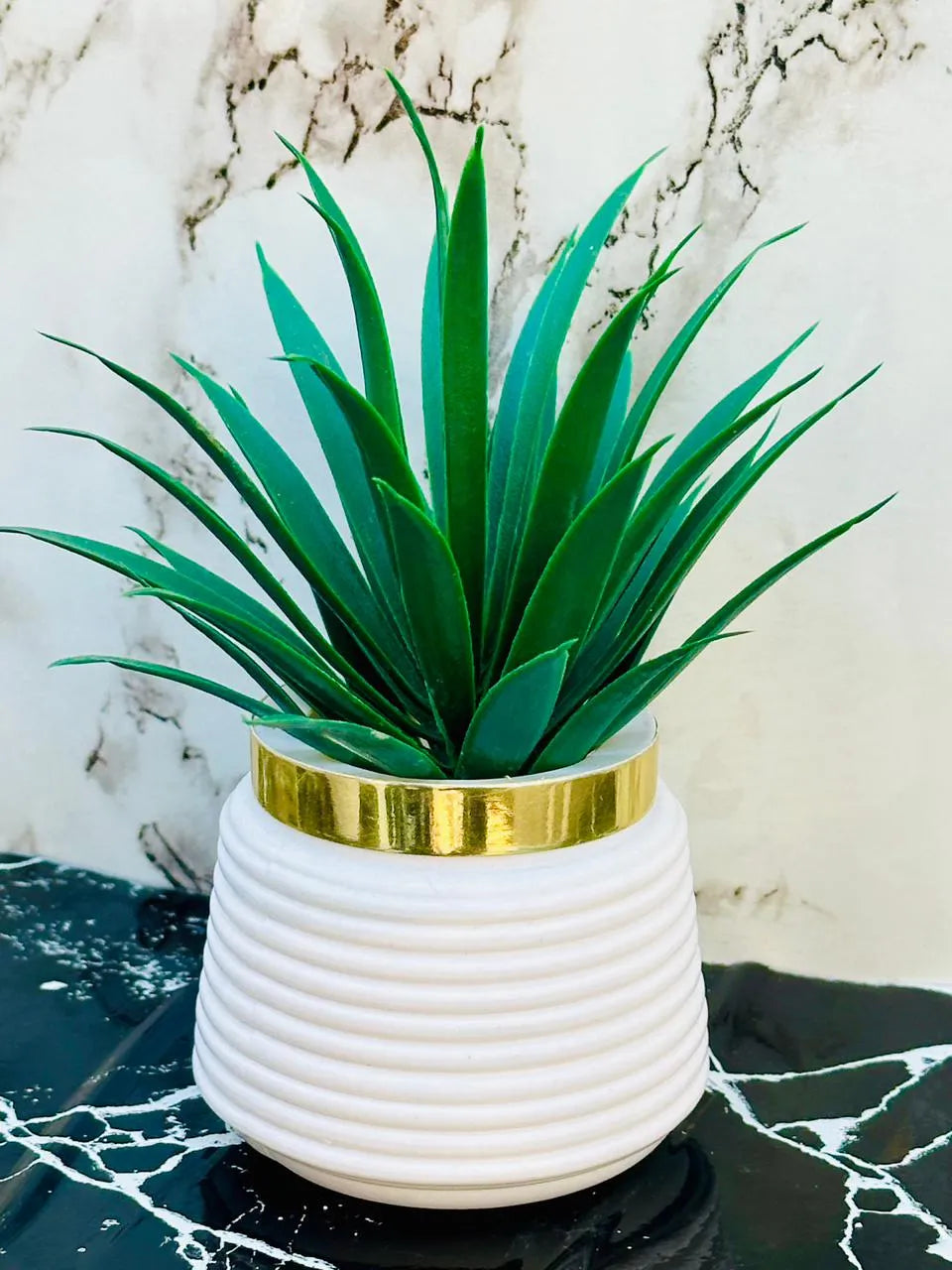 Pack of 2 Premium Mini Artificial Plants